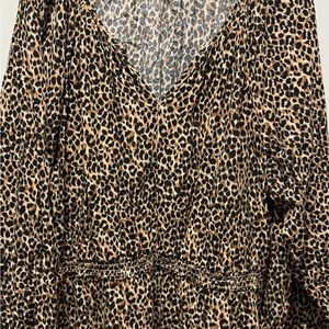 Old Navy Leopard Print V-Neck dress